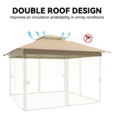 FUNG YARD 11' x 11' Outdoor Pop-up Gazebo Replacement Canopy